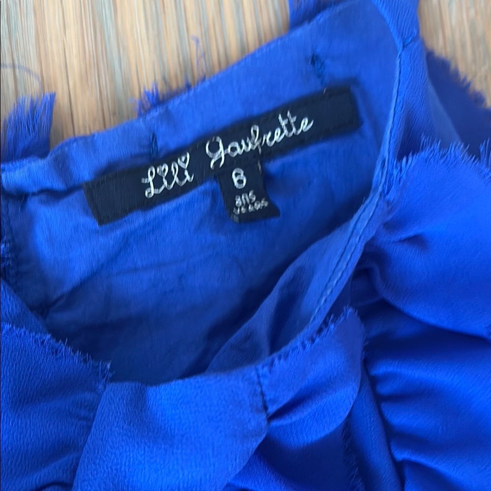 Blue Ruffled Dress - Picture 2 of 3